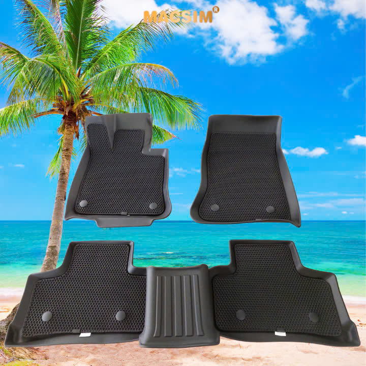 Thảm hai lớp (sd1) Macsim dành cho Mercedes GLC 2023+ bề mặt cao su siêu sạch