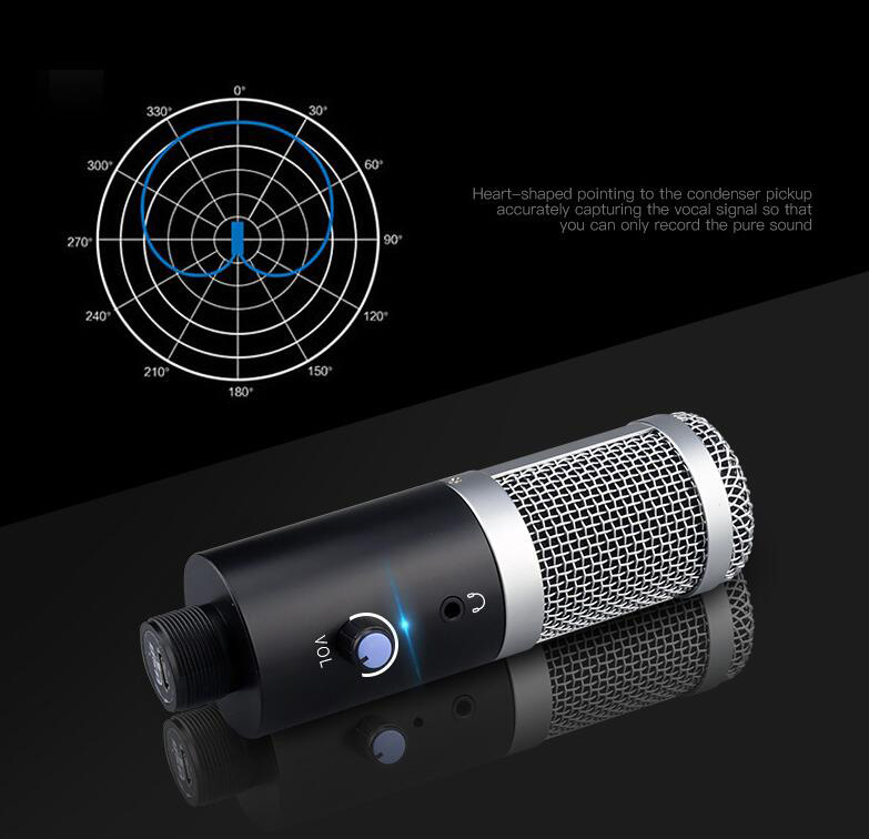 USB computer microphone youtube podcast recording musical instrument performance live voice group chat microphone