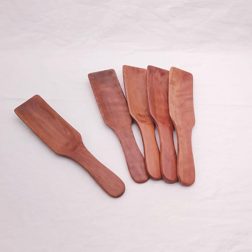 THÌA XÚC GỖ NHÃN TỰ NHIÊN 20X5 CM