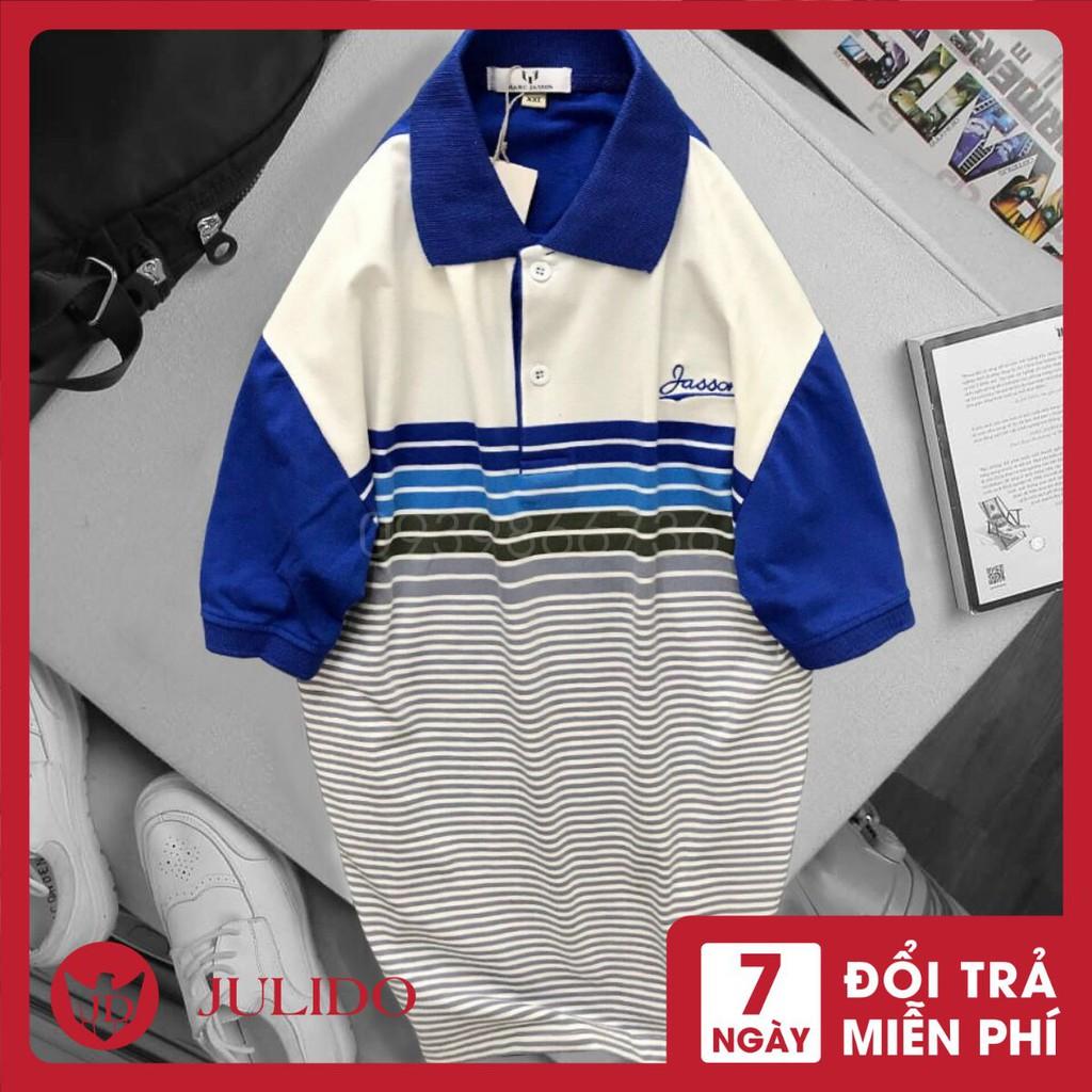 Áo Thun Polo Nam Trung Niên cổ trụ ,thun phối cao cấp from chuẩn, thiết kế phong cách sang trọng JD26