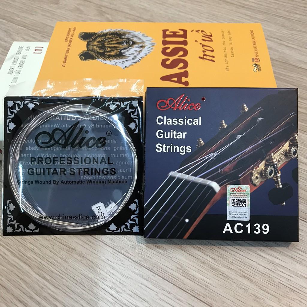 AC139 Classical Guitar String Set, Bộ dây guitar nylon cao cấp Alice AC139