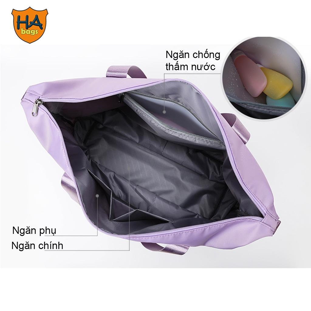 Túi đựng hành lý du lịch 2 tầng kích thước 43x42x22cm, túi có ngăn chống thấm nước HM1002