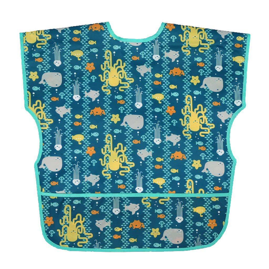 Sleevless Drooling Teething Waterproof Bib for Baby Toddlers
