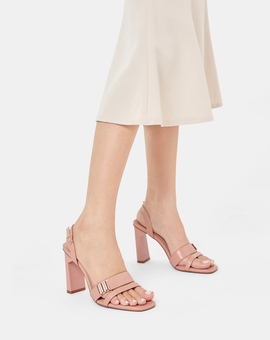 Giày Sandal Nữ 9cm Thời Trang Juno Phối Khoá Trang Trí SD09110