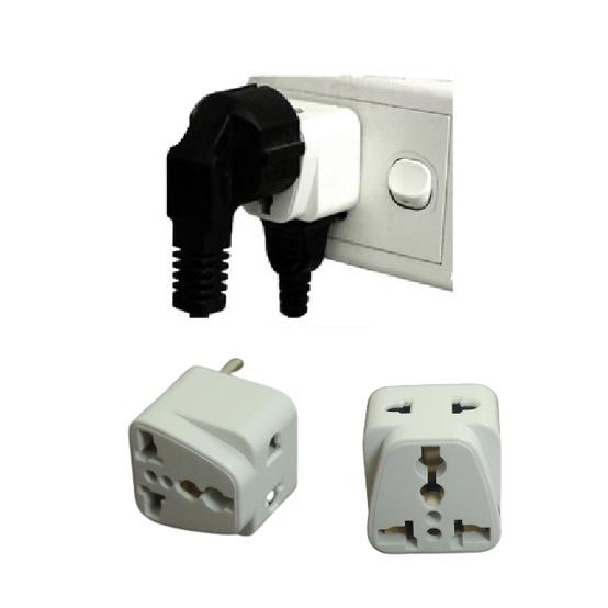 Ổ Cắm Điện 2 Chức Năng: Ổ Cắm Chuyển Đổi 3 Chấu Sang 2 Chấu Và Chia 2 Ra Ổ Cắm- Nhỏ Gọn Tiện Dụng Trong Gia Đình. TakyHome 8610