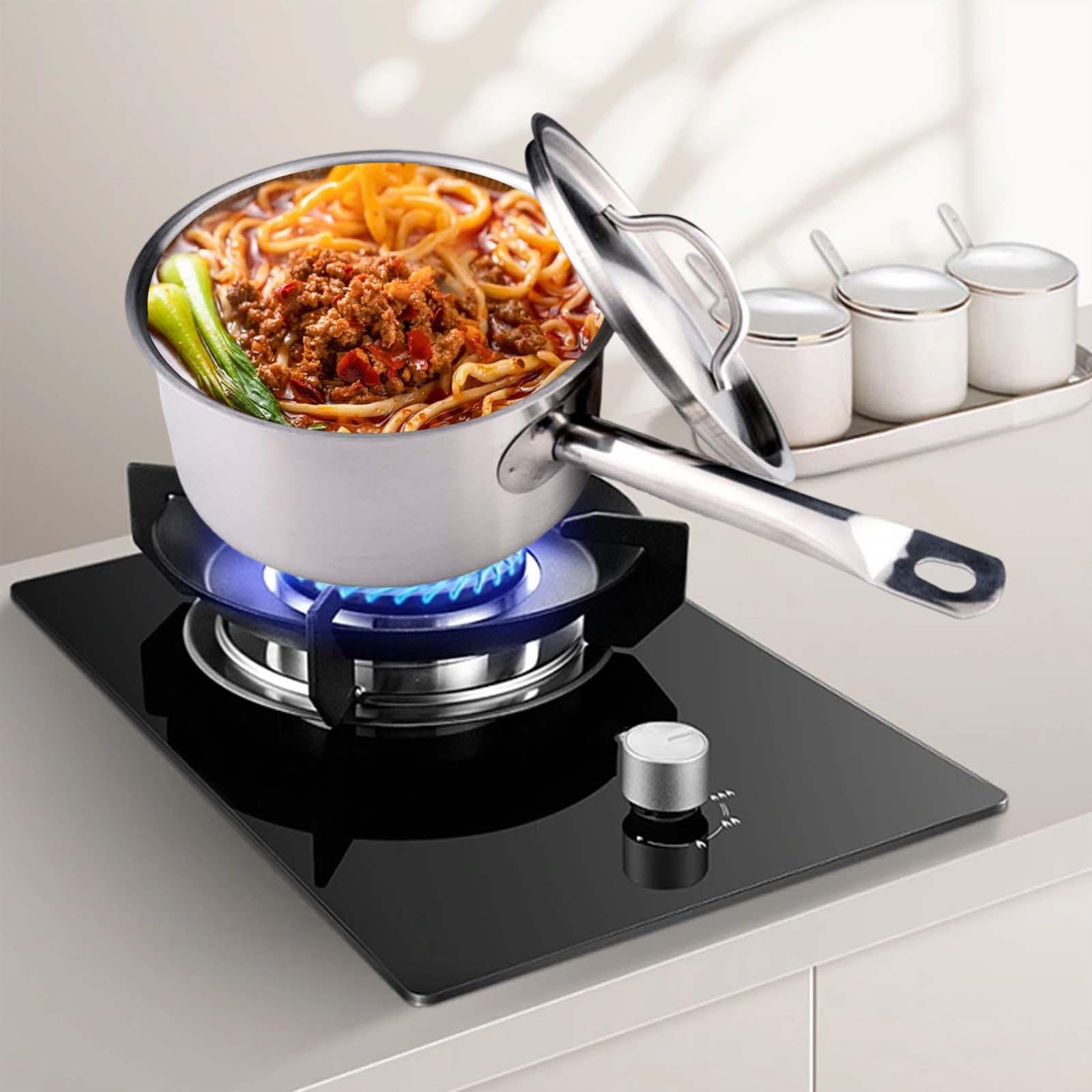 Stainless Steel Small Pot Milk Soup Pan for Home Kitchen Restaurant Gravies