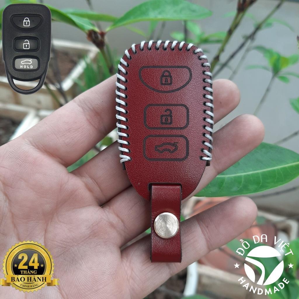 Bao Da Chìa Khoá Hyundai Tucson, SantaFe, Starex 2006-2011, KIA Carens, Sportage 2005