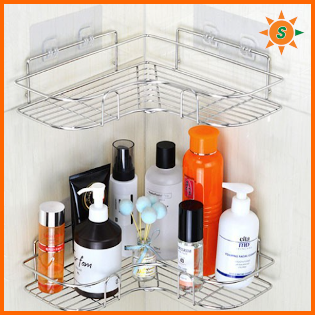 Kệ dán góc tường bằng inox