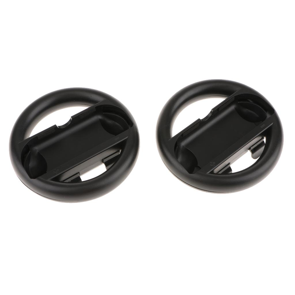 2Packs Racing Steering Wheel Console Handle Grip for Nintendo Switch Joy-con