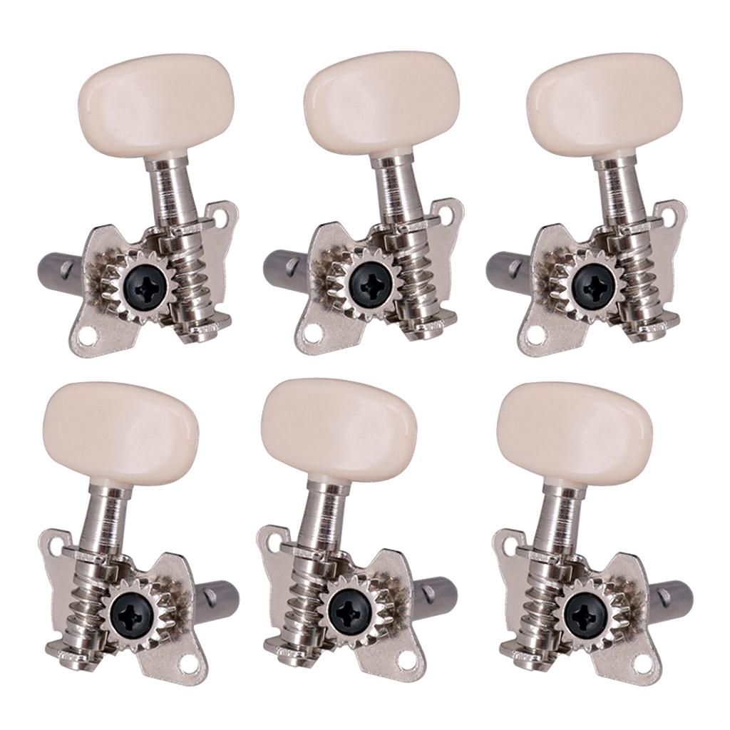 Sunnimix 6 Chiếc Đàn Guitar Máy Kim Loại Chỉnh Âm  dây Điều Chỉnh Khóa PEG Thay Thế Phù Hợp Với Cho Đàn A