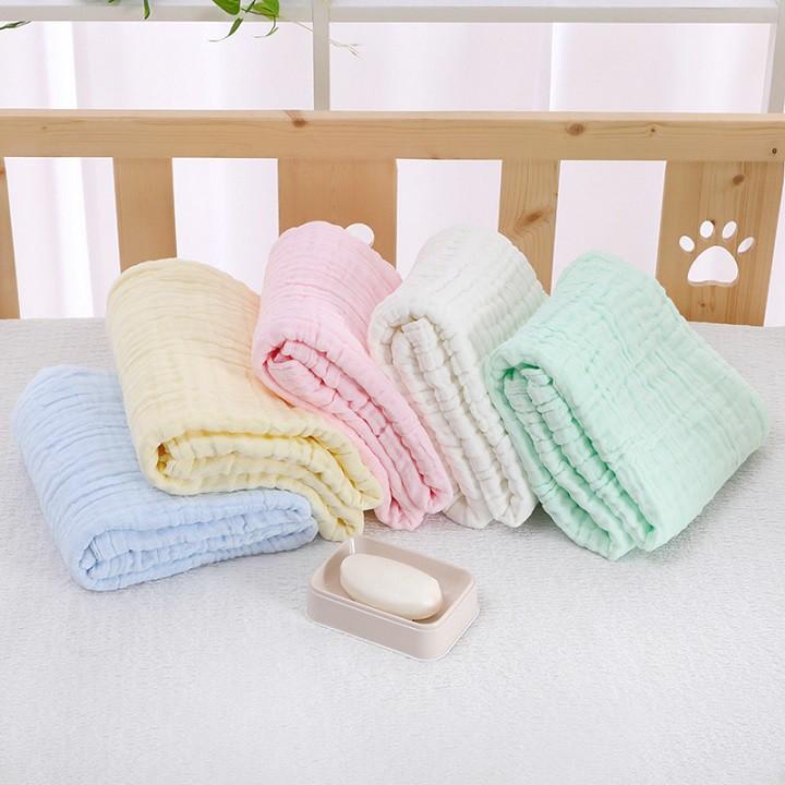 Khăn Tắm Xô Nhăn 6 Lớp Cao Cấp 100% Cotton Cho Bé