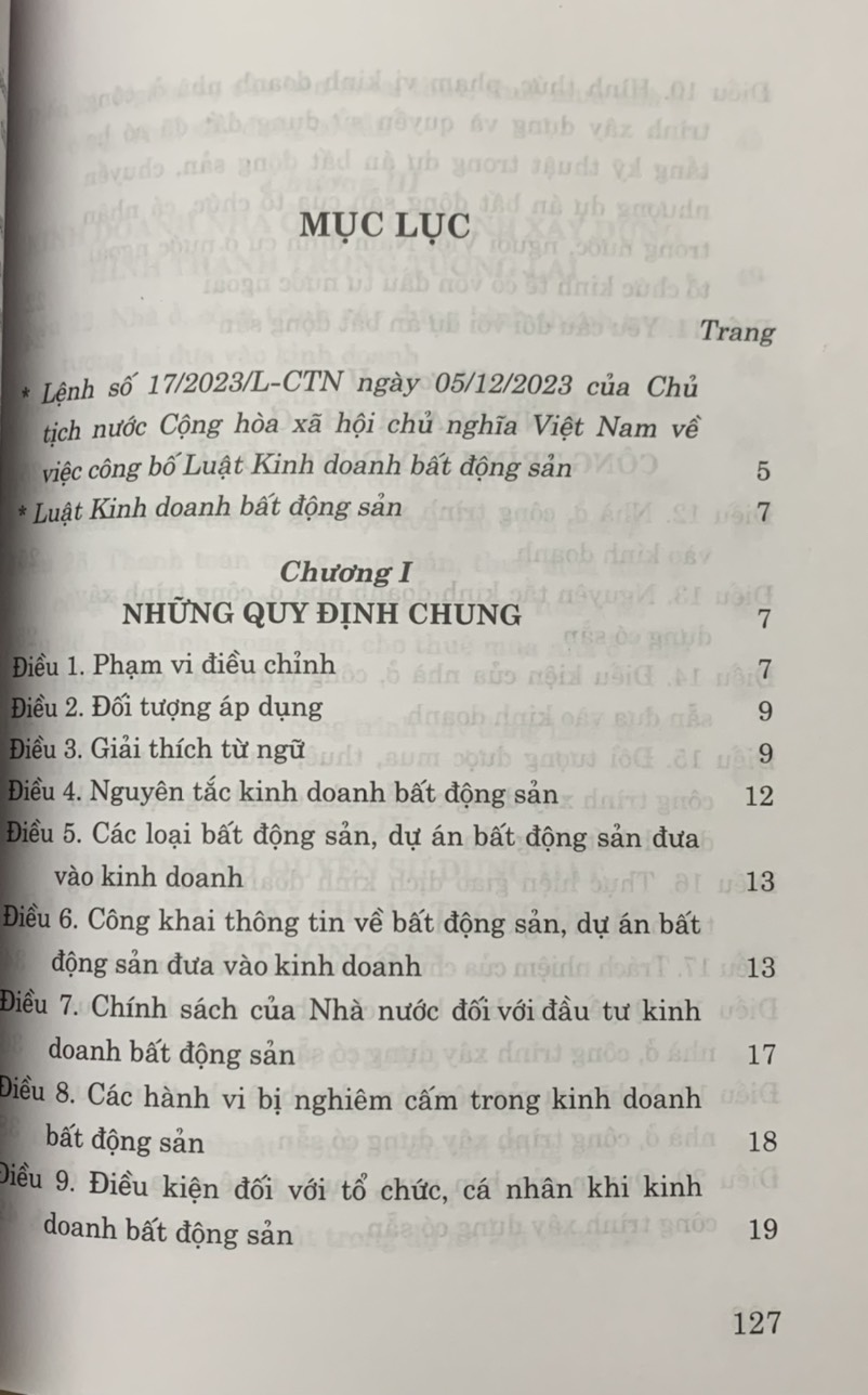 Luật Kinh Doanh Bất Động Sản (Sửa đổi, bổ sung năm 2024)