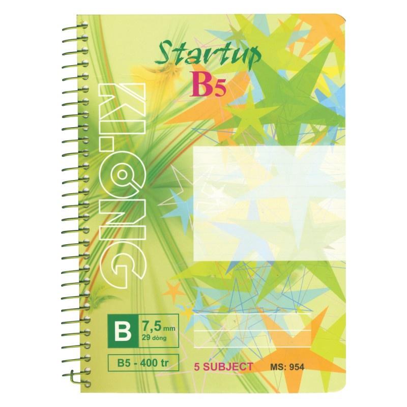 Sổ kẻ ngang lò xo đơn B5 400 trang 70/76; MS: 954