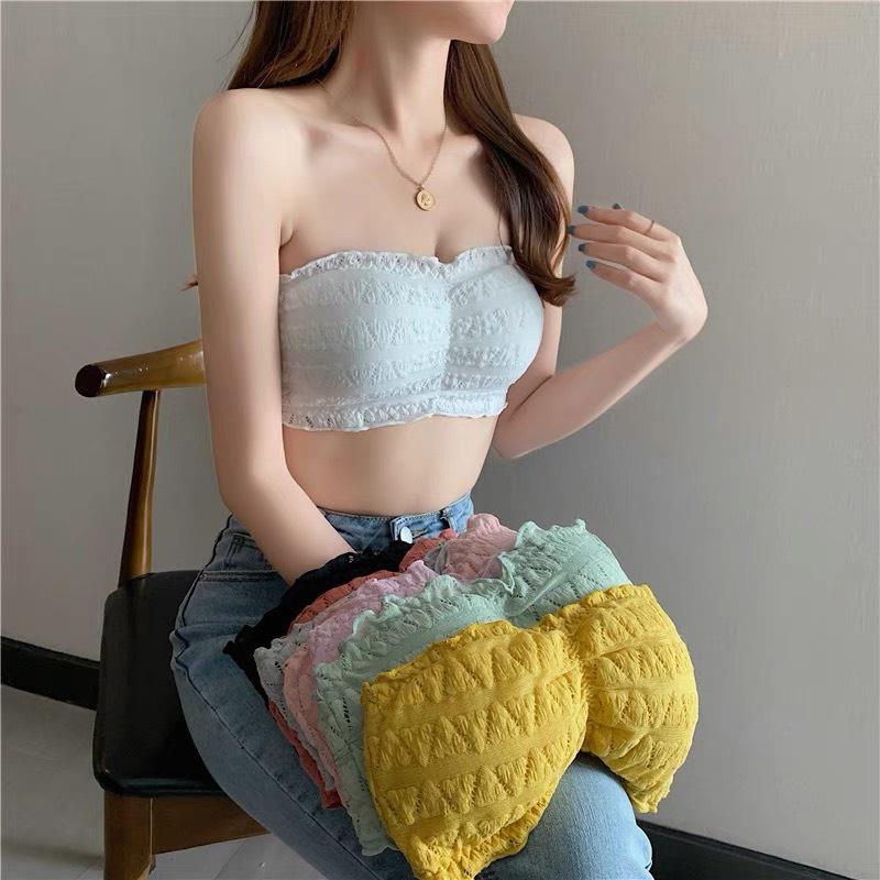 Áo BRA REN không dây nữ Áo bra nữ FREESIZE nhiều màu ullzang
