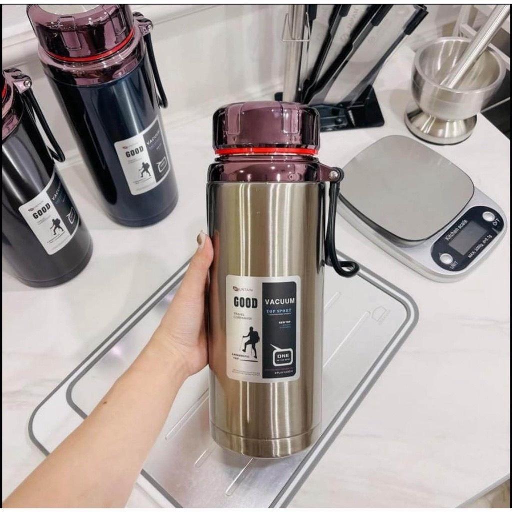 Bình giữ nhiệt kim cương 1200ml cao cấp inox