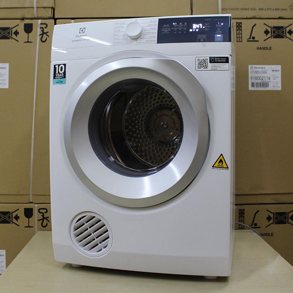 Máy sấy quần áo Electrolux EDV854J3WB (8.5kg) -Hàng Chính hãng bảo hành 24 tháng