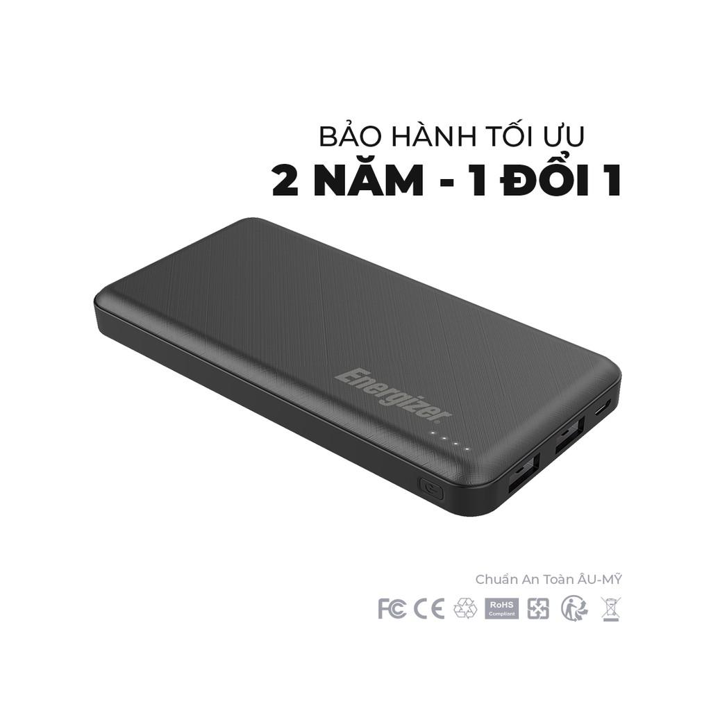 Combo pin dự phòng Energizer 10000mAh UE10053 + Cốc sạc Mophie 10W - Hàng chính hãng