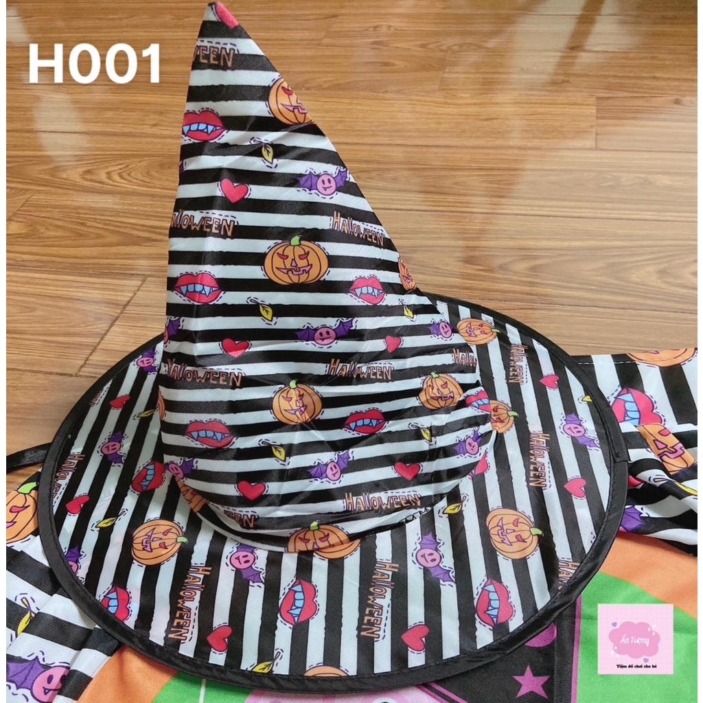 Set Áo choàng phù thuỷ Halloween mẫu mới 2023