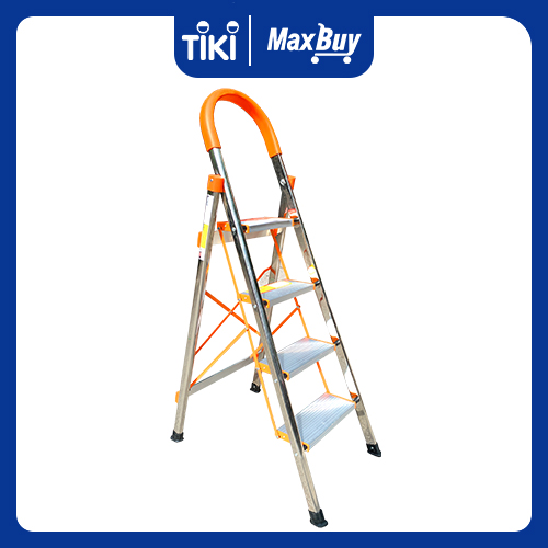 Thang Ghế Chữ A Gấp Gọn 4 bậc Ameca - Thang gia đình, thang thắp hương - Chiều cao 100 cm - Bảo hành 18 tháng