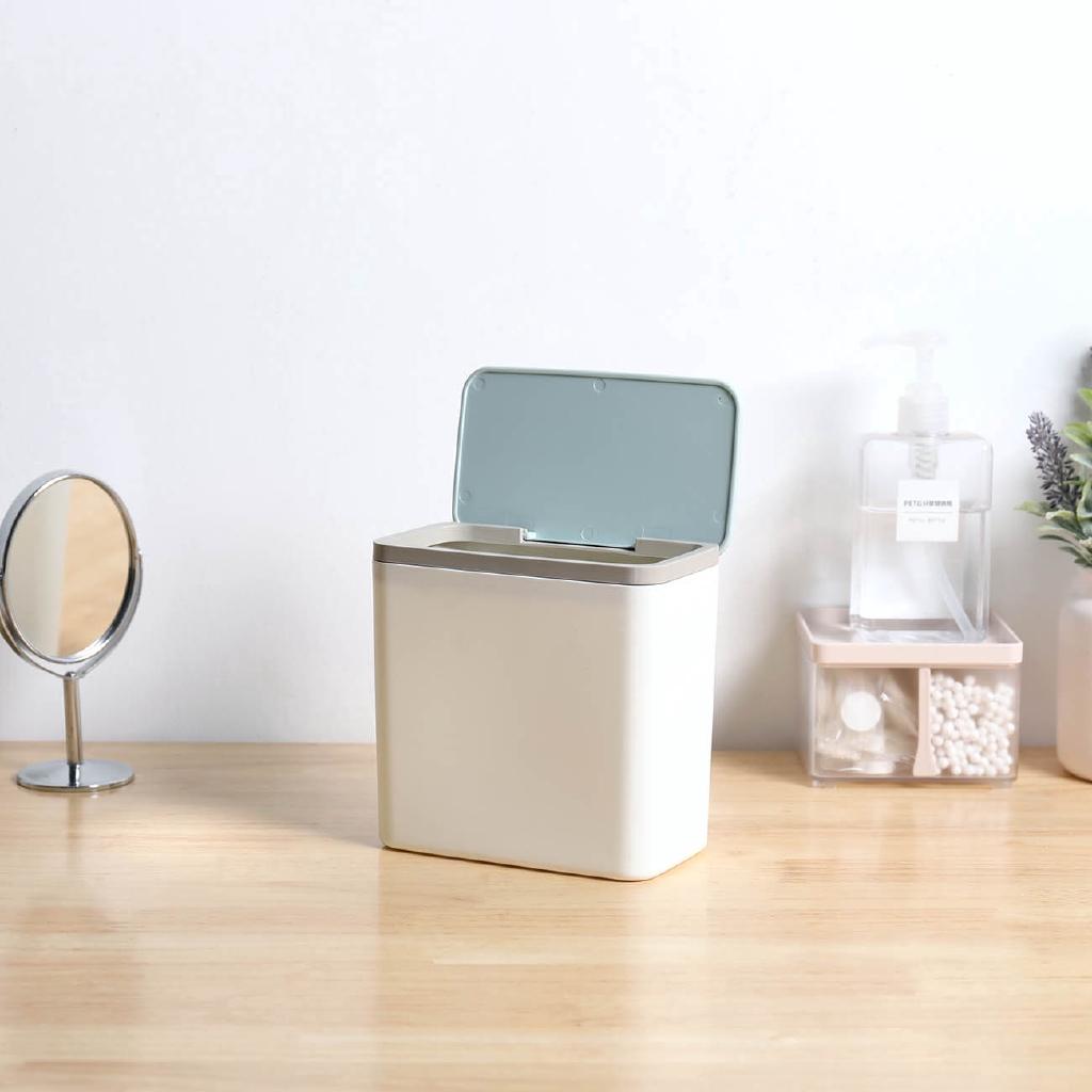 Thùng rác phân loại máy tính để bàn thùng rác nhựa nhỏ có thể bàn cà phê hộ gia đình bàn nhỏ thùng rác giấy