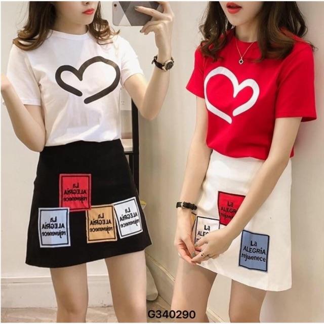 SẴN Váy áo tim cho con ti khoá dọc sz M-2Xl