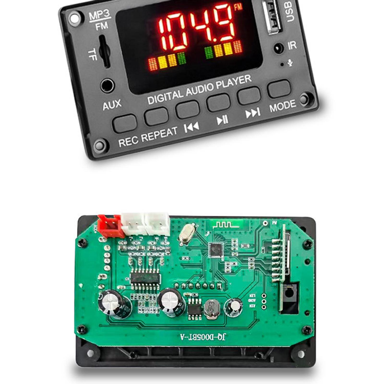 Car FM Radio Car Bluetooth5.0 Speaker Module MP3  Board Music