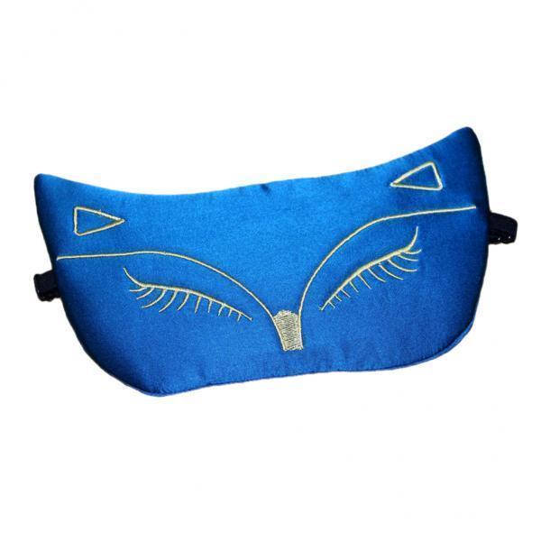 2-4pack Pure Mulberry Silk Sleep Eye Mask Shade Double-Side Blue