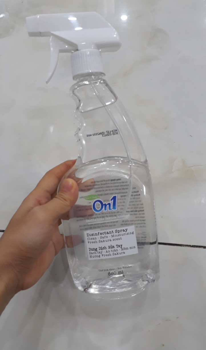 Combo 4 chai dung dịch sát khuẩn nhanh on1 650ml