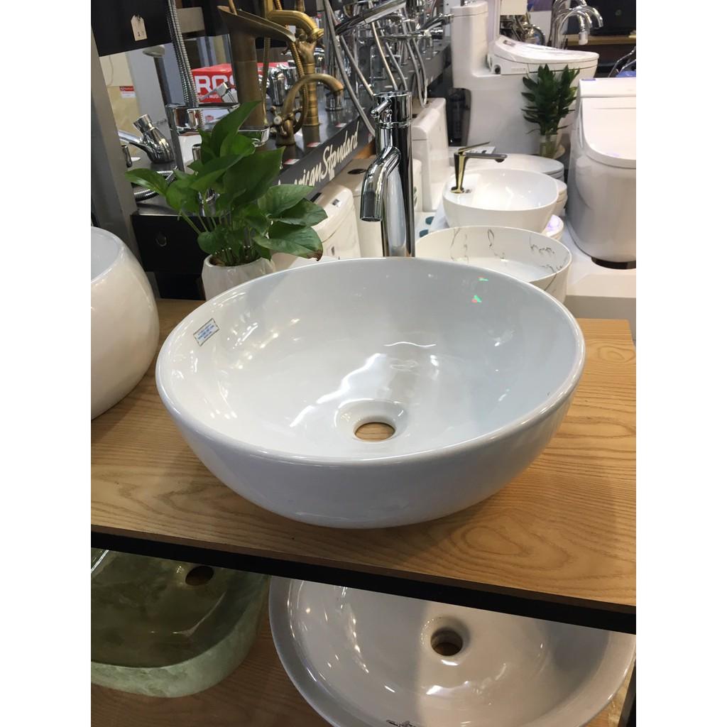 Chậu lavabo rửa mặt đặt bàn tròn