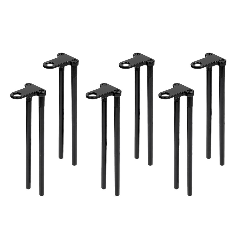 6 Pieces Aluminium Alloy Snag Bars Ear Fishing Rod Connector Lightweight