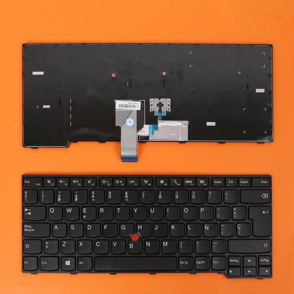 Plastic Notebook Laptop Keyboard Spanish Part Black For Lenovo Thinkpad