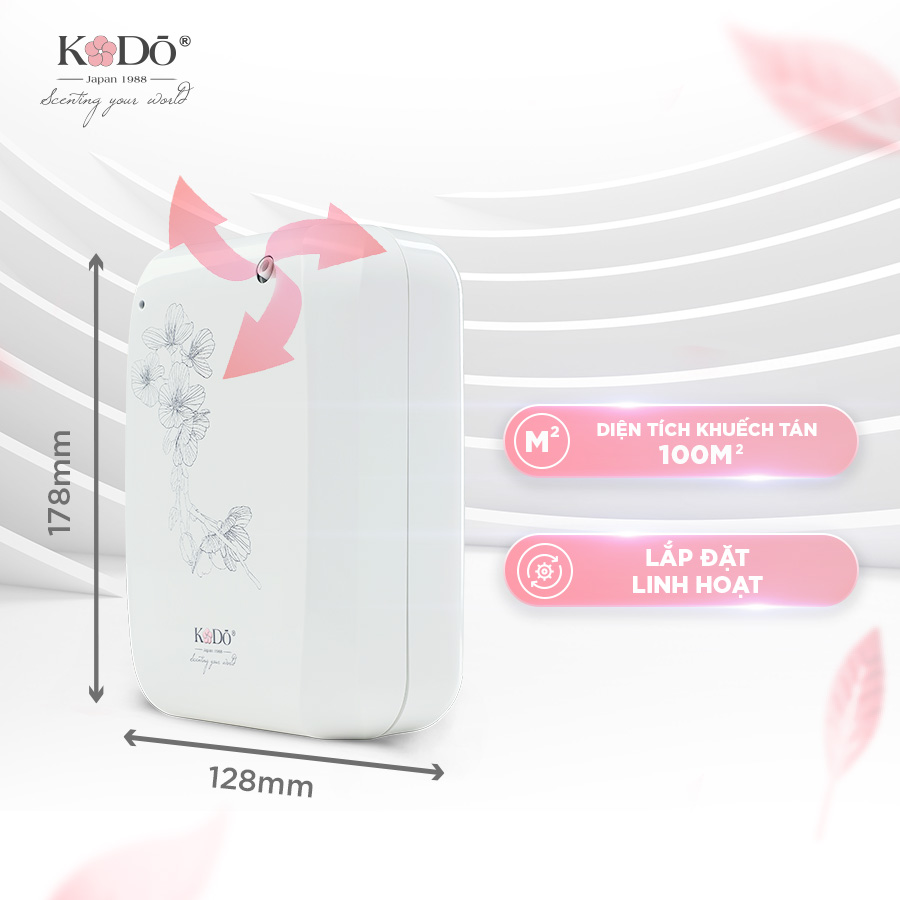 KODO 100 - Máy Khuếch Tán Tinh Dầu Phòng 80M2 , Không Pha Nước