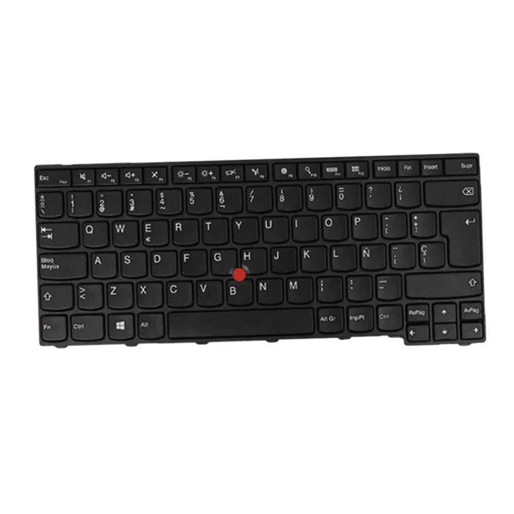 Plastic Notebook Laptop Keyboard Spanish Part Black For Lenovo Thinkpad