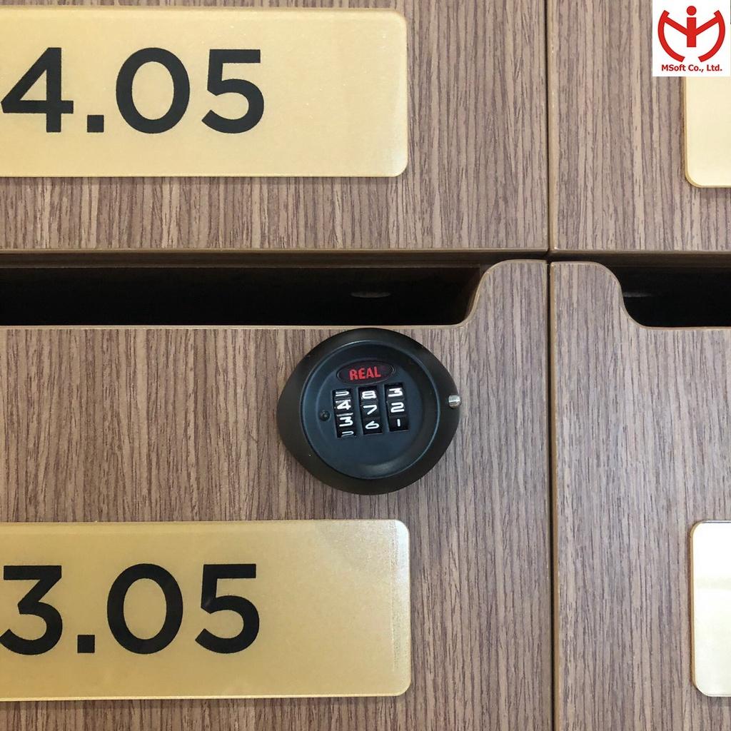 Khóa tủ 3 số REAL RL9047 dùng cho tủ gỗ và tủ sắt - MSOFT