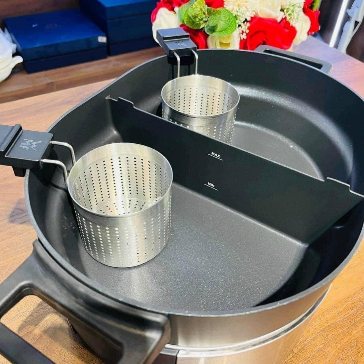 Nồi lẩu hấp 2 trong 1 WMF Hot Pot Lono Hàng Chính Hãng