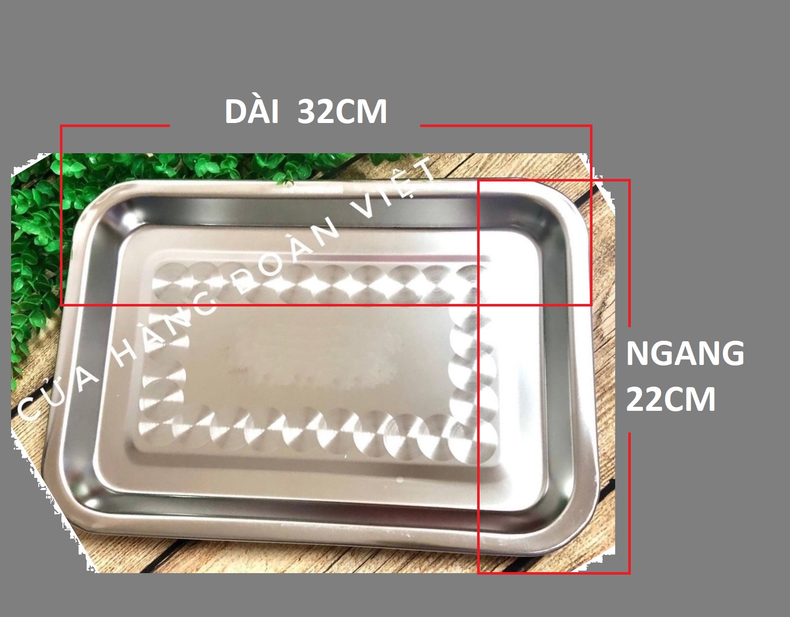 MÂM CHỦ NHẬT INOX SUS 304 Cao Cấp SIÊU ĐẸP. Khay Khuôn mâm đựng chứa thực phẩm ĐA NĂNG, Hàng VIỆT NAM CHẤT LƯỢNG CAO - Cứng cáp, bền - Nhiều Size. Mâm dùng đựng hong phơi thực phẩm TIỆN LỢI