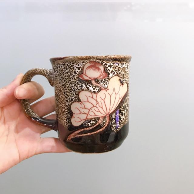 Cốc sứ men hoả biến cao cấp