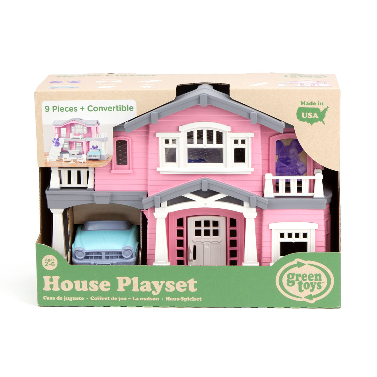 Bộ Đồ Chơi Ngôi Nhà Green Toys Cho Bé Từ 2 Tuổi - Hồng