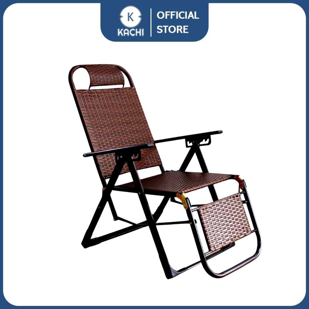 Ghế Xếp Thư Giãn Nhựa Mây Kachi MK298
