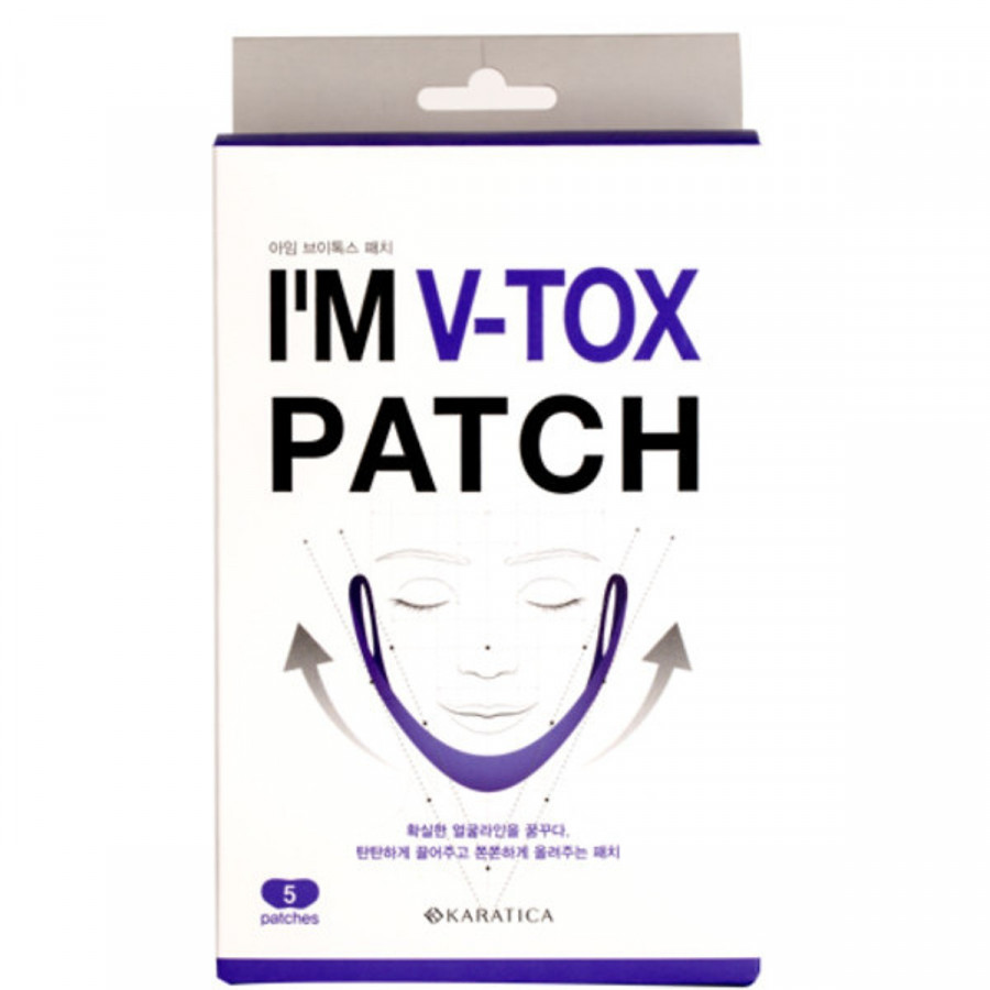 Mặt nạ làm thon gọn mặt V-line I'm V-Tox KARATICA (hộp 5 miếng)