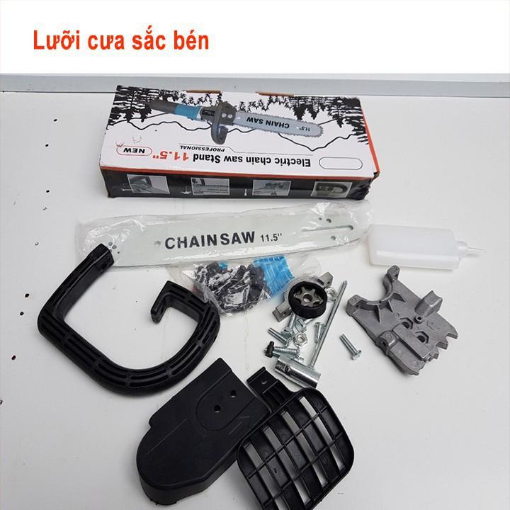 Lưỡi cưa xích gắn máy mài CHAIN SAW - luoi cua xich gan may mai - Có bình tra dầu tự động gắn liền