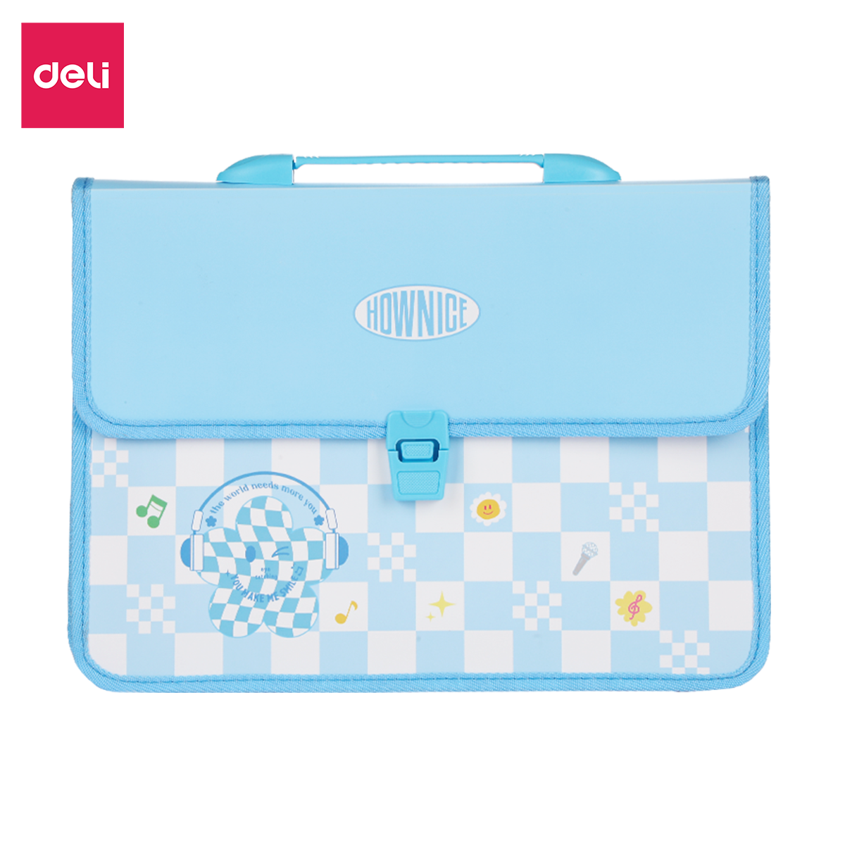 [Sơn Tùng M-TP Collection] Cặp Nhựa Học Thêm Chống Nước A4 Deli Ngăn Khoá Cúc Deli - Balo Học Sinh Tiểu Học Tiện Lợi Thông Minh - CF556
