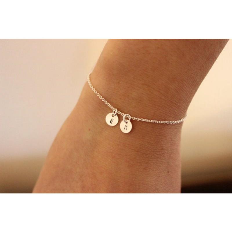 Lắc tay bạc theo chữ cái theo yêu cầu YN JEWELRY