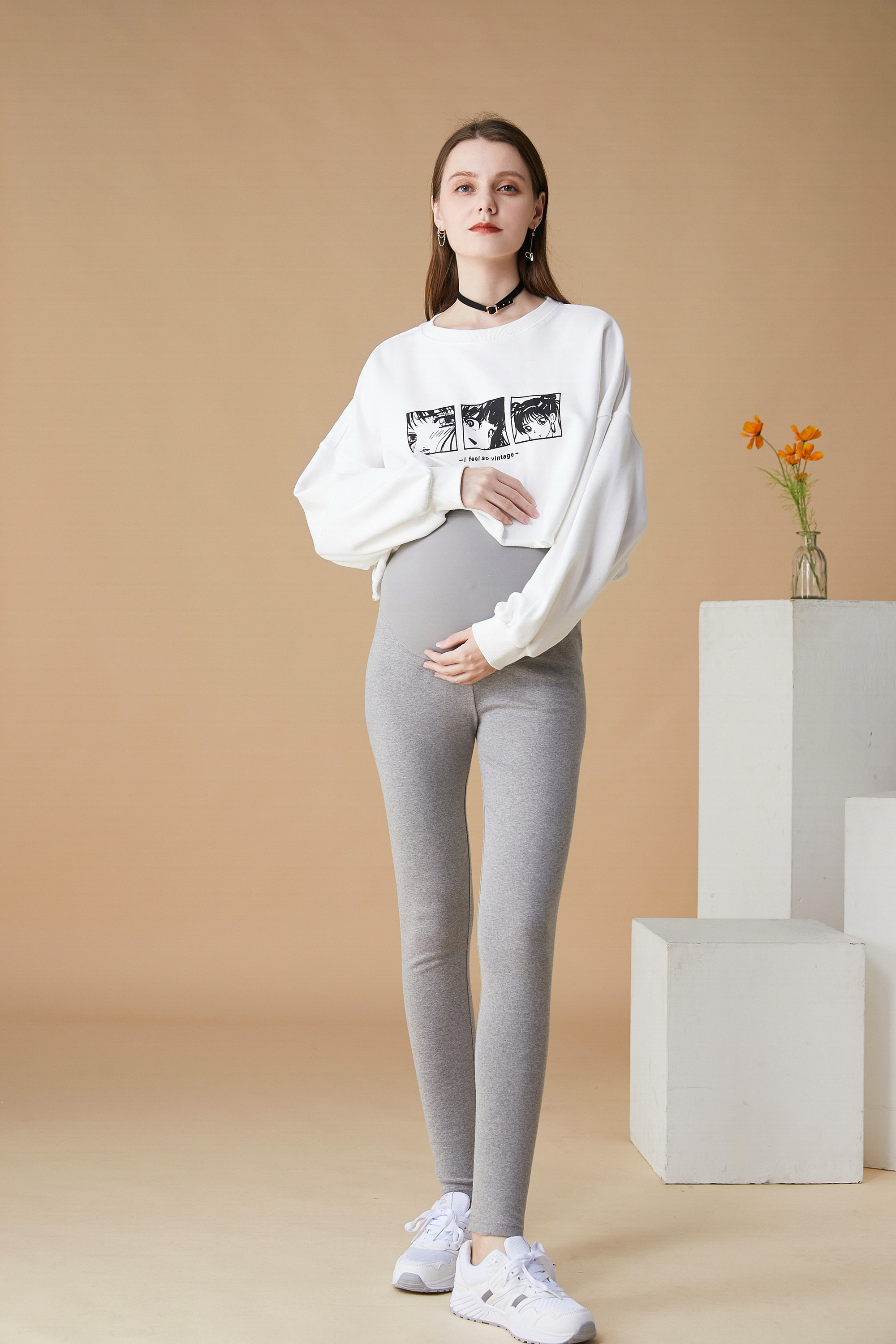 Quần Legging Nịt Bụng Cho Bà Bầu, Hàng Đẹp Cao Cấp, Siêu Co Giãn, Mềm Mịn, Thoáng Khí, Legging Bầu Seamless 3D liền mảnh, Nịt bụng nâng bụng, Nâng Mông, Tôn Dáng, Mã KQ01X