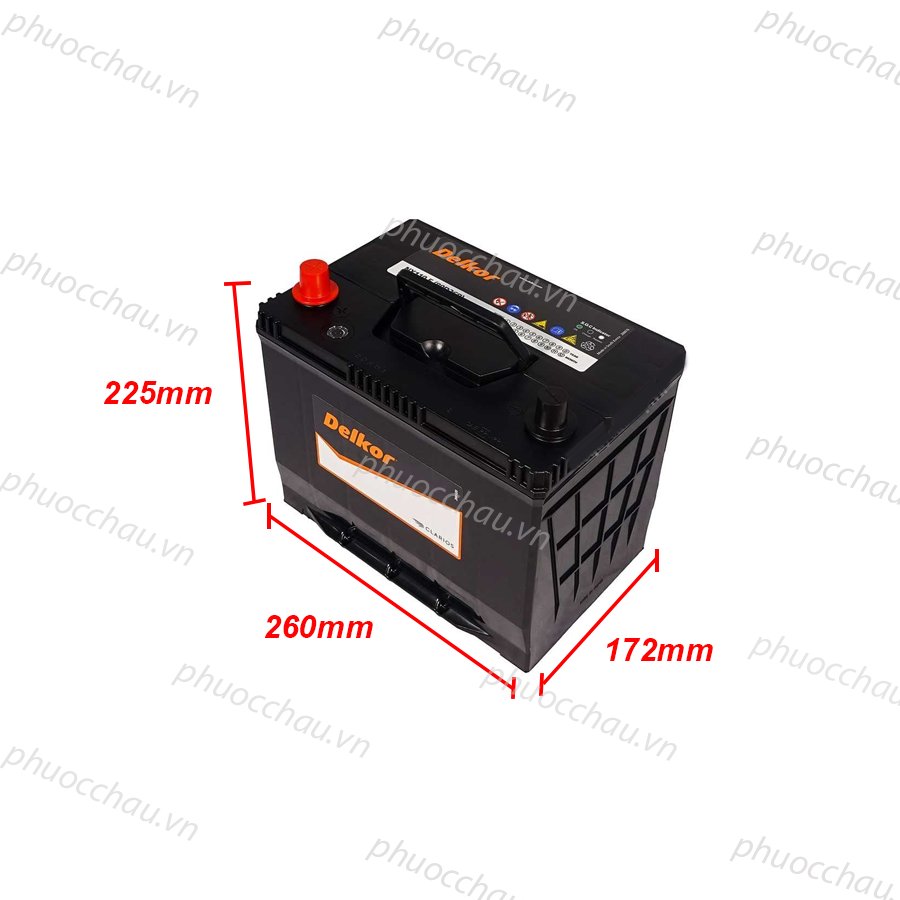 Ắc Quy Delkor DF70L (12V - 70Ah)