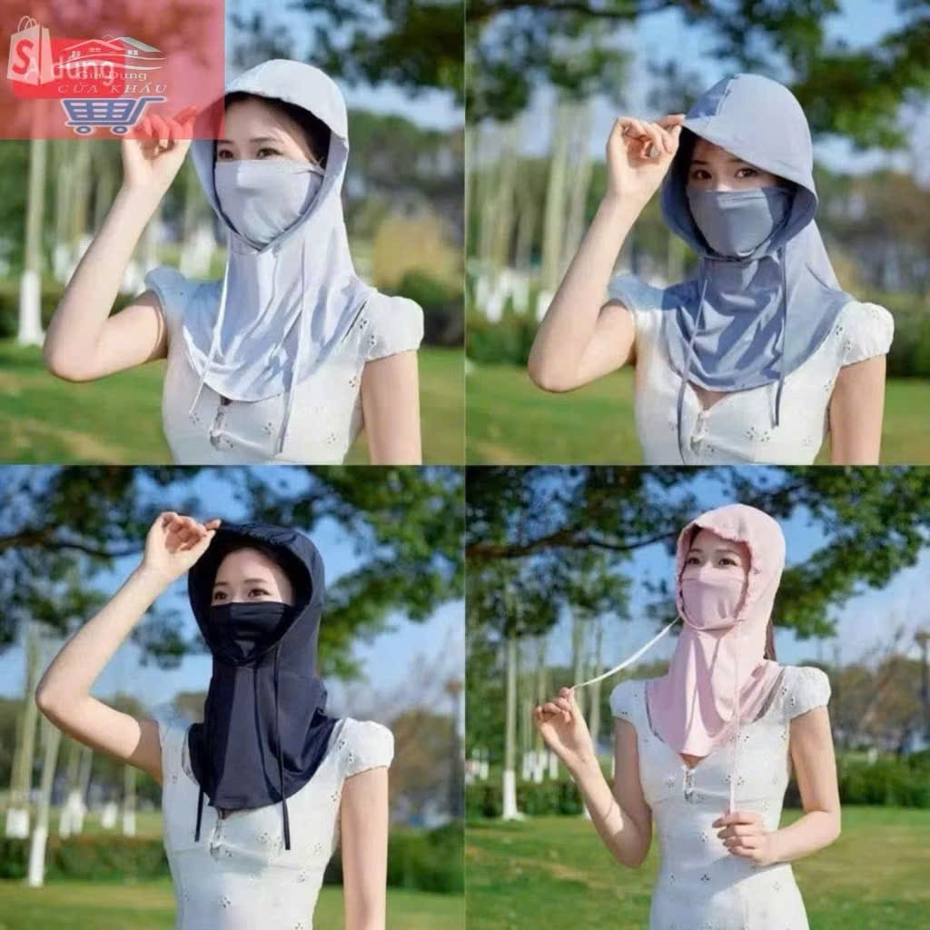 Mũ Chống Nắng Thoáng Khí, Mũ Thể Thao Ngoài Trời Có Khăn Choàng - HÀNG CHÍNH HÃNG MINIIN