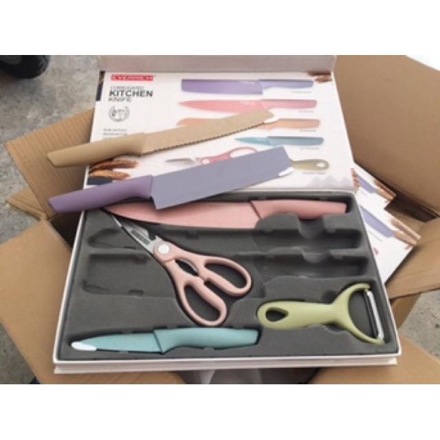 Bộ Dao Kháng Khuẩn Lúa Mạch 6 Món KITCHEN KNIFE