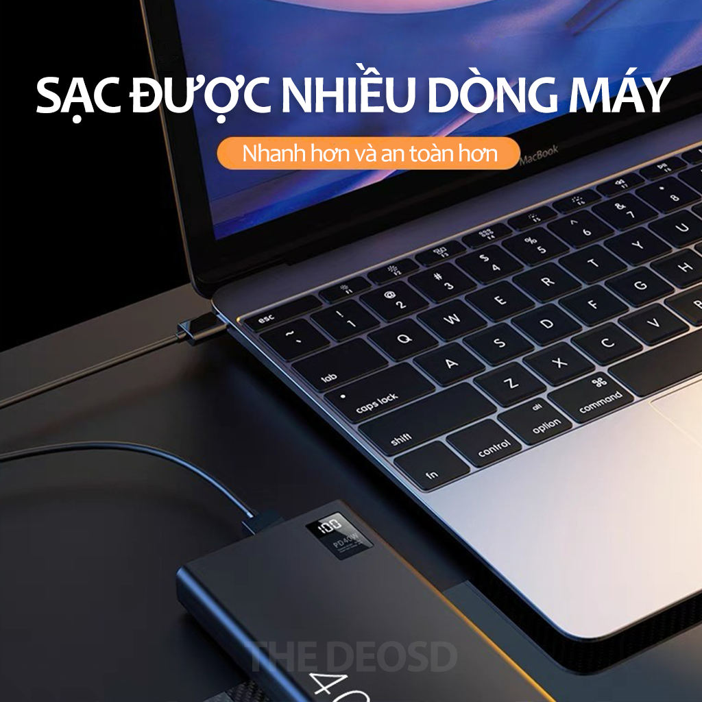 | 30p Sạc 85% Pin | Pin Sạc Dự Phòng Siêu Sạc Nhanh - The Deosd TD-PB - Hàng Chính Hãng