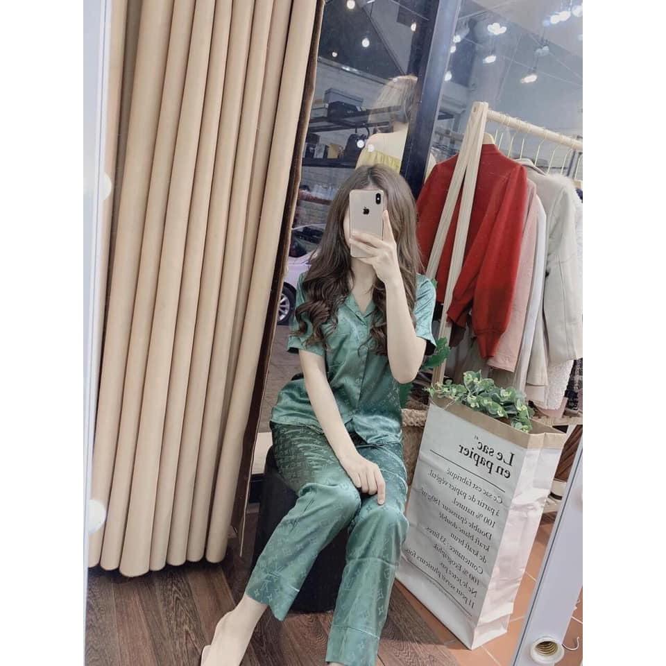 Bộ ngủ pijama lụa gấm cao cấp 