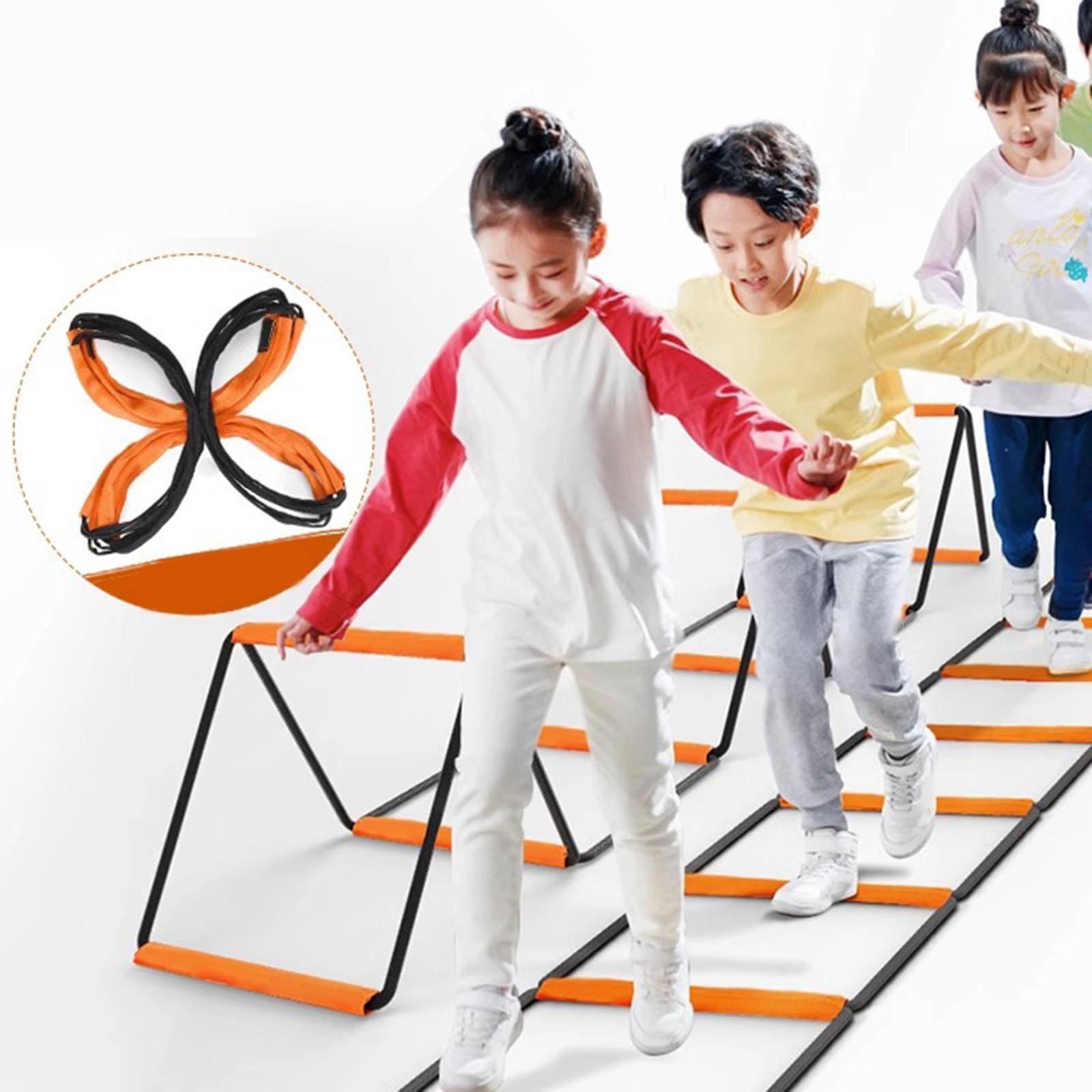 Agility Ladder Training Equipment Multipurpose Foldable Stairs Agility Training Ladder Workout Ladder for Rugby Foot Exercise